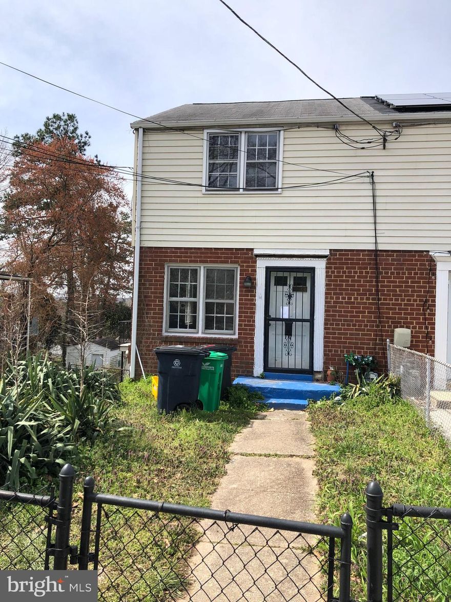 Attention investors and contractors - here's your opportunity to quickly create some sweat equity in this diamond-in-the-rough duplex!  Solid home needing renovation in convenient location with easy access to DC, College Park & future Purple Line.  Gas furnace & electric CAC (2021) and gas HWH (2022).  Great fenced yard, patio off kitchen and level walk-out from lower level.  Hardwood floors main & upper levels.  Home sells 'as-is' and is available for quick settlement.  Use GCAAR forms and provide proof of funds for cash buyers.