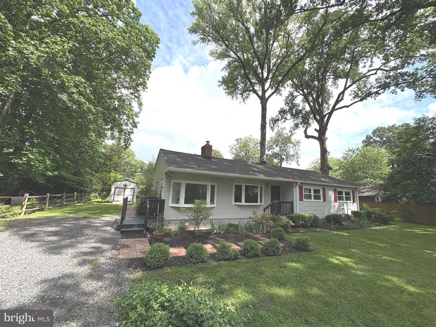 ***Photos delayed due to rain, and are being taken on Friday but will still go active on Friday!***Fabulous location for all one-level living in water-access community in West River! Enjoy the half acre +/- of peaceful privacy with mature trees from the back patio or the 10 x 25 remodeled enclosed back porch.   Updated kitchen has a breakfast room, stone tile countertops, stainless steel appliances and plenty of cabinets. Baths have ceramic tiled floors. This spacious 1,740 sf home has a living room with built-ins and an additional family room.  All new carpet just installed and is freshly painted throughout! Is all electric with a new high efficiency HVAC and new thermostat. Has a newer roof (2021) and septic was pumped five months ago. Has two sheds and no HOA, so park your camper, boat or trailer here.  Walk to Shady Oaks Marina or to the shared community waterfront lot with pier where you can launch your kayak or park your boat.  Easy commute to Washington DC and  Annapolis!