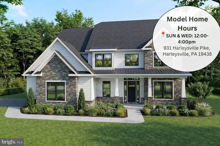 Welcome to an exclusive two-home enclave in desirable West Whiteland Township, located within the sought-after West Chester Area School District. Each 
expansive ½-acre homesite offers a rare blend of privacy and convenience, tucked along a quiet road just minutes from everyday amenities. This limited 
opportunity is set within a serene and charming setting, featuring award-winning schools and easy access to major routes, shopping, and dining—perfectly 
balancing peaceful suburban living with modern convenience.
Step into luxury with this stunning modern craftsman-style home. A grand two-story foyer welcomes you into a spacious, open first floor designed for both 
comfort and entertaining. The bright and airy gourmet kitchen features a generous island, breakfast room, and butler’s pantry, flowing seamlessly into the 
window-filled great room highlighted by a beautiful gas fireplace. Guests will appreciate the private first-floor suite complete with a full bath and walk-in 
closet.
Upstairs, the owner’s suite serves as a true retreat with a luxurious spa-like bathroom and an expansive walk-in closet. The second floor also offers three 
additional spacious bedrooms—each with its own walk-in closet—two full baths, and a conveniently located laundry room, providing both elegance and 
everyday functionality.