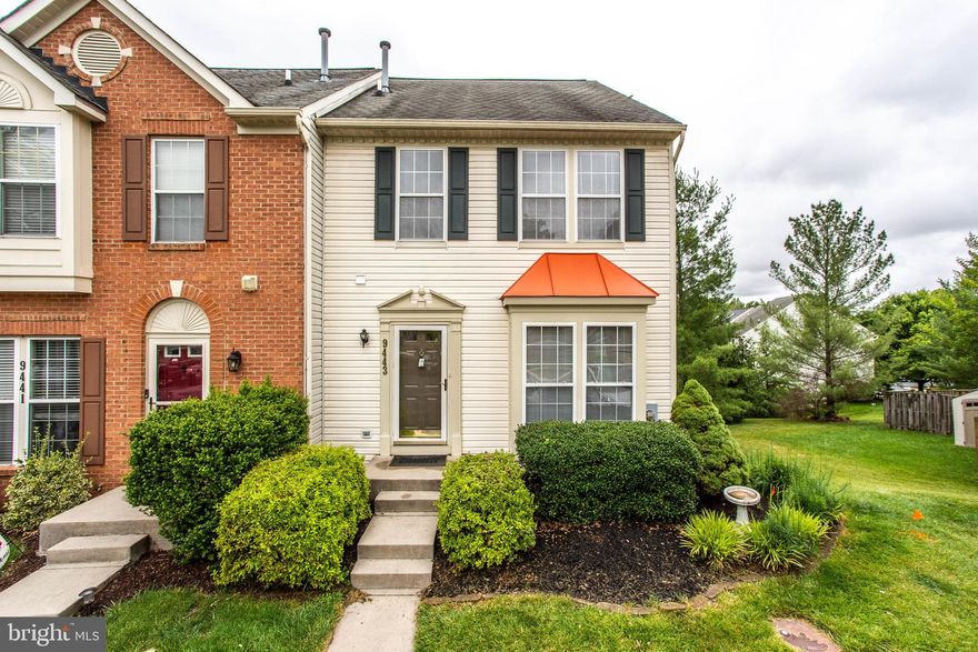 Rarely available 3 bedroom, 2.5 bath 3-level end unit townhouse in desirable Spring Ridge! Only minutes away to I-70! New flooring! Gleaming hardwoods! New paint! Large eat-in kitchen with island and gas cooking leading to large rear deck overlooking private wooded common area! Master suite with vaulted ceiling, walk-in closet and double vanities! Finished walk-out basement with gas fireplace, half bath and laundry! Call today for your private showing!