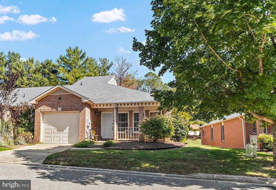 Maryland's Local Brokerage proudly presents 811 Midship Court. Highly sought after, one level living in 55+ Heritage Harbour! This brick, end unit townhouse has 2 bedrooms & a den with a fireplace. The living/ dining area is spacious with high ceilings and attractive hardwood floors. The interior has been tastefully painted. Natural gas heat will keep you warm and comfortable in the cooler months. There is a brand new washer and dryer in the dedicated laundry room. While the owner is uncertain of the age of the roof she believes it to be approx. 11 years old.  There's a small front porch to relax on and a rear deck for your grill. You'll have a one car garage + a driveway for yourself along with overflow parking for company across the street.  
Heritage Harbour is convenient to major commuter routes, all shopping, AAMC, and downtown, historic Annapolis + the Chesapeake Bay and its tributaries. The community offers South River access at the community pier with boat slips & canoe & kayak racks. The Clubhouse offers so many amenities including  indoor & outdoor pools, fitness center, library, wood shop, billiard room, plays, classes, workshops .  .  . you will never be bored! There is a 9 hole golf course tucked into the community, a putting green, pro shop and cafe. Tennis & pickle ball courts are available and some are lighted for evening play. Come see why this is the most popular 55+ community around!