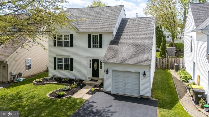 Welcome to this impeccably maintained turnkey colonial nestled on a serene street in the highly sought-after Buckingham Square neighborhood, within the top-rated Central Bucks School District. This cherished home has been lovingly and meticulously updated, and is ready for its next fortunate owner to create lasting memories. Step inside and be greeted by a welcoming foyer with elegant wainscoting and durable ceramic tile flooring that flows seamlessly into the beautifully refreshed kitchen. The heart of the home boasts stylish white cabinetry, gleaming granite countertops, a chic tile backsplash, modern stainless steel appliances (dishwasher & microwave 2025), recessed lighting, and a convenient pantry. The bright and sunny breakfast area, overlooking the picturesque fenced in backyard, offers a sliding door to your future patio oasis. The main level also features a spacious living room with wainscoting, crown molding, and beautiful wood flooring that flows effortlessly into a formal dining room – perfect for hosting gatherings. The adjacent family room with recessed lighting, open to the kitchen, invites cozy evenings by the classic gas fireplace. Convenience is key with a first-floor laundry room featuring newer luxury vinyl plank flooring and access to the one-car garage. An updated powder room finishes off this level. Upstairs, retreat to the expansive main bedroom suite, a true sanctuary with 2 closets, one a generously sized walk-in, and an updated en-suite bathroom. Two additional well-sized bedrooms, each with organized spacious closets, share a full hall bathroom with a tub/shower combo. The unfinished lower level offers abundant storage space and endless potential for future living space tailored to your needs. Enjoy peace of mind with significant updates including a roof replacement in 2016, new windows with a transferable warranty, a replaced HVAC system (Nov. 2024), new sump pump, updated electrical options, radon mitigation system, and the entire home has been freshly painted. Located in the heart of Buckingham Township, this home offers a tranquil escape while being just minutes from the vibrant shops and restaurants of downtown Doylestown. Commuting is a breeze with convenient access to major roadways for travel to Philadelphia, New Jersey, and Allentown. Don't miss the opportunity to own this exceptional home in a prime location! Schedule your showing today and start envisioning your life in Buckingham Square.