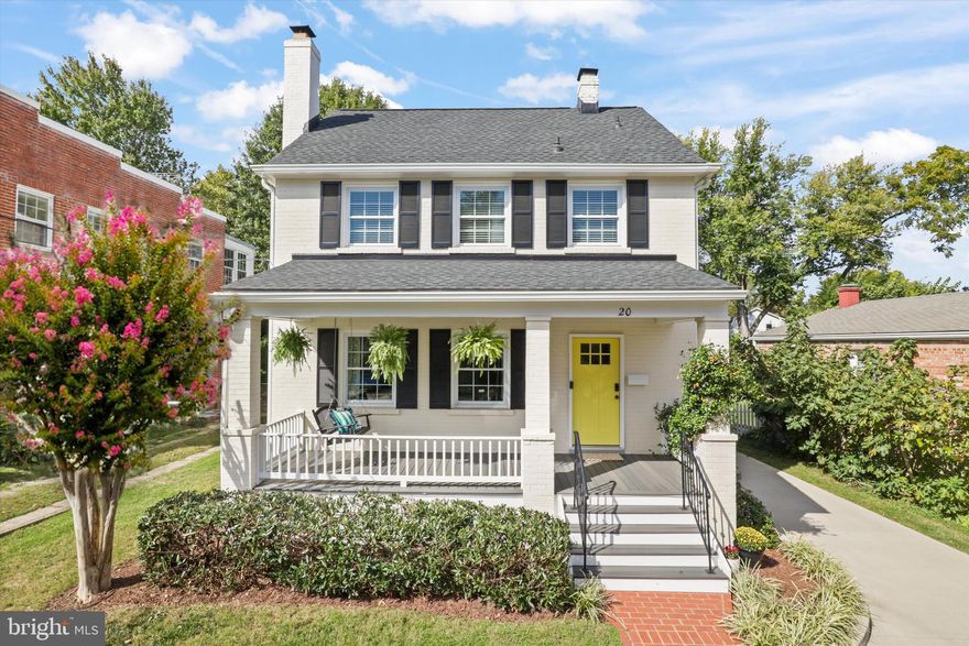 OPEN HOUSE CANCELLED! Welcome to 20 Sunset Dr, Alexandria, VA! Tucked into the heart of Rosemont, this gorgeously renovated Colonial blends timeless charm with modern comfort and incredible curb appeal. If you’ve been looking for Old Town Alexandria convenience without giving up the neighborhood feel of a small-town community, this home is the best of both worlds. Tree-lined streets, amenities galore, and everything you need within a short walk: public transportation, coffee shops, playgrounds, grocery stores, and some of the best dining in the entire region. Step inside to find a home filled with natural light and thoughtful updates and design touches throughout. The gorgeous living room features custom built-ins and a cozy wood-burning fireplace. A formal dining room connects seamlessly to the family room and gourmet kitchen, where you’ll find high-end appliances: including a Wolf range with full range hood, a secondary butler’s pantry/service kitchen/flex space and a smart touch refrigerator - perfect for everyday living or entertaining. Smart home features like Nest climate control, remote A/C and heat access, and keyless entry locks make life easy and secure. Upstairs, the spacious primary suite includes a private balcony - ideal for morning coffee or unwinding with a glass of wine in the evening. The third-level loft offers flexible options for a home office, studio, or playroom. The lower level adds even more versatility, whether you envision a gym, creative workspace, or additional storage. The lower level also features a dog wash/shower stall that can be easily converted into a functioning full bathroom or an incredible mudroom. Outside, the fully fenced backyard is a dream: a level yard with raised vegetable beds, a finished patio, covered back porch, and built-in fire pits. There’s room to expand the yard with a pool or larger patio if you’d like, and the large driveway offers plenty of off-street parking. This home is perfectly positioned near Hoofs Run playground and park - a beloved local gathering spot.  You are just a short distance from both King Street proper and Del Ray, where you can explore boutiques, restaurants, and tons of other activities. Imagine spending your days eating ice cream or drinking a coffee on the boardwalk down by the river in Old Town. The sellers’ favorite neighborhood spots include Auggie’s (beer garden vibes), Del Ray Café (perfect any time of day), Barca (tapas on the waterfront), Nasime omakase, and Andy’s Pizza—all within walking distance or a quick drive. Whole Foods and Trader Joe’s are just a short stroll away, too. Commuting and travel will be a breeze: you’re one minute from the King St Metro station, VRE, and Amtrak and just 10 minutes door-to-door to DCA Airport. You couldn’t ask for better access for public transportation or travel. This is Rosemont living at its finest - where charm, community, and convenience come together beautifully. Updates include: Triple Reverse Osmosis water filter for the kitchen sink, fully modernized main sewer line replacement and clean out, new double vanity in primary bedroom bathroom, new exhaust fan in the primary bedroom bathroom, addition of GCFI outlets throughout home, painted all interior doors with a fresh coat of paint, power washing of the entire exterior, landscaping work, and an addition of an attic fan to the attic space for energy efficiency.