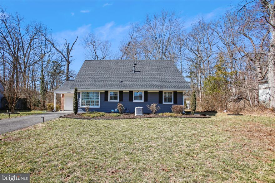 LOCATION LOCATION LOCATION!  This beautiful Cape Cod-style home has 4 bedrooms and 2 full baths on a spacious 0.53 acres, relatively flat lot. This beautifully updated home is a must-see that has been thoughtfully enhanced, making it move-in ready and perfect for modern living. Recent updates include fresh new paint throughout, creating a bright and inviting atmosphere, smart home automation ready (e.g., lighting, etc.) for ultimate convenience and control, recessed lighting upgrades to enhance every space, landscaping to boost curb appeal and outdoor enjoyment. Also, the brand new roof was installed in July 2024 and a brand new  water heater was installed in December 2023! No HOA!

The home also has low maintenance flooring and custom gourmet kitchen with hidden dishwasher. Home has been designed for outdoor living with a beautiful stamped concrete patio and tree lined yard in a park like setting. Minutes from Fort Belvoir, trails, shopping, 95 and DC. New Hardy Plank siding, newer HVAC and garage with extra covered space. This home won't last!

Located in a prime Alexandria neighborhood, this home offers both comfort and style. Don’t miss your chance to make it yours!