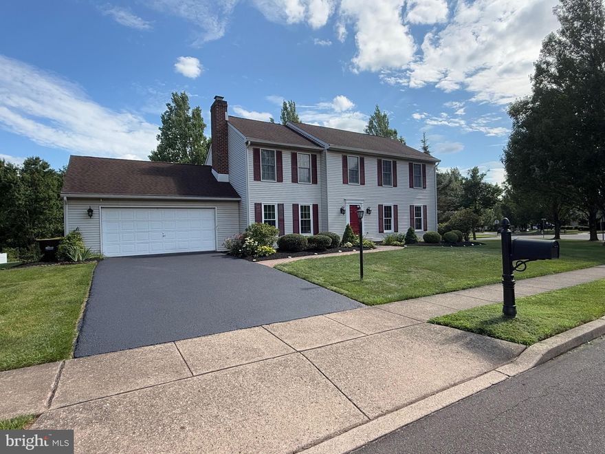 Gorgeous four bedroom home in a Cul de Sac and on a corner lot in Towamencin! This home has been well maintained and cared for by its long time owners.  The traditional floor plan showcases wood floors throughout the entire main level, an Eat In Kitchen, Formal Dining Room, Living Room and a large Family Room with a cozy wood burning fireplace.  Other first floor features include a laundry area/mudroom and two separate doors to the stamped concrete patio.  Upstairs are four generous size bedrooms including a primary bedroom with walk in closet and full bath.   Also upstairs in the main full bath.  There is a full unfinished basement ready for finishing or just for storage.  Other features to this home include many updated windows, doors, HVAC, water heater roof and a freshly sealed driveway.   Don't wait to see this home!