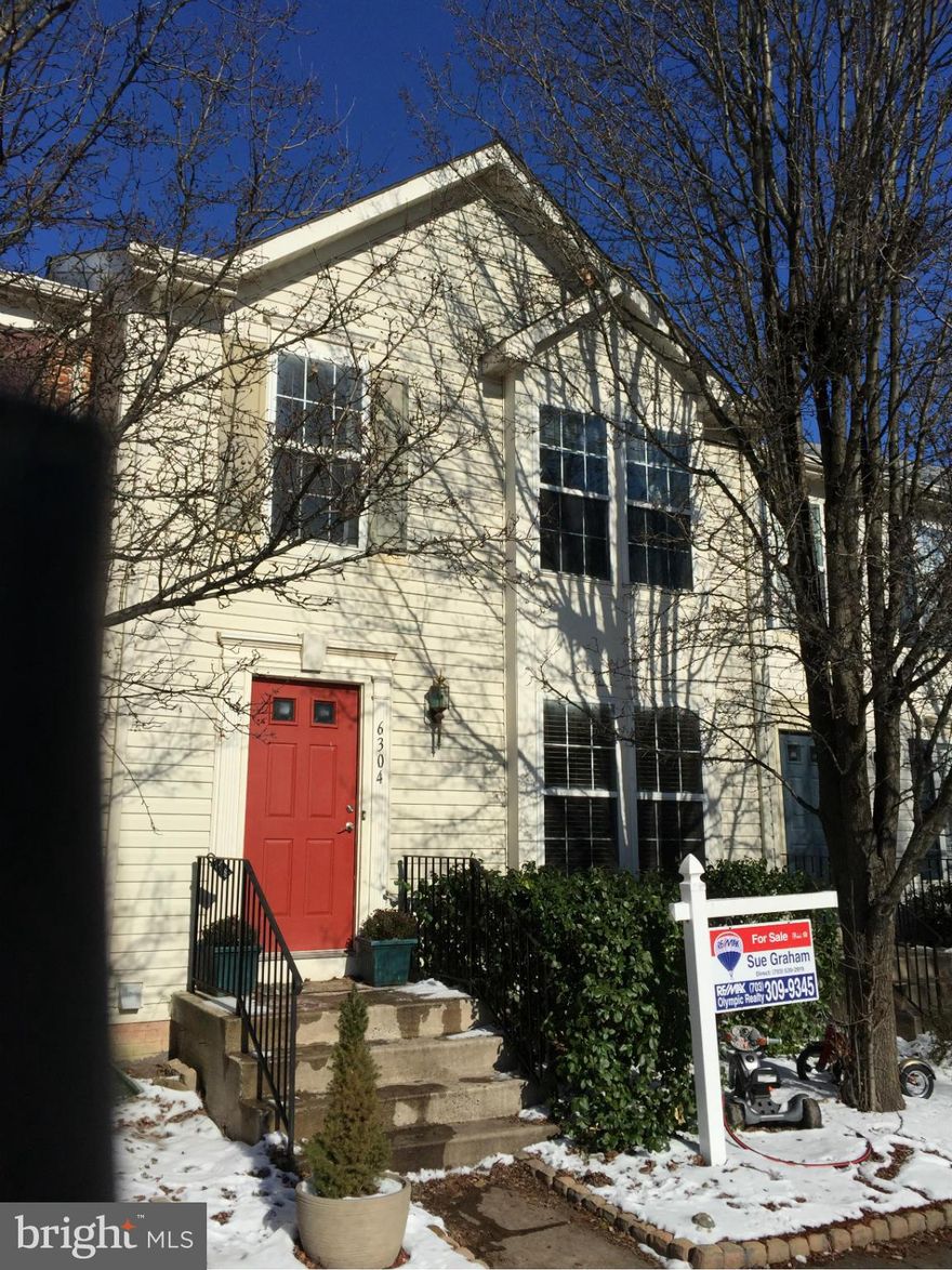 24 HOURS NOTICE!!!  3 finished levels.  Private back yard. Deck needs work.    Lower level Oversized rec room & large half bath, needs work.  3 bedrooms & 2.5 baths.  2 assigned  spaces. Entire house needs paint and carpet.  Hardwoods in kitchen are worn and need replaced or refinishing.  Some rotting wood around both back and front door. 2 playgrounds close. Friendly Dog please Call 1st .