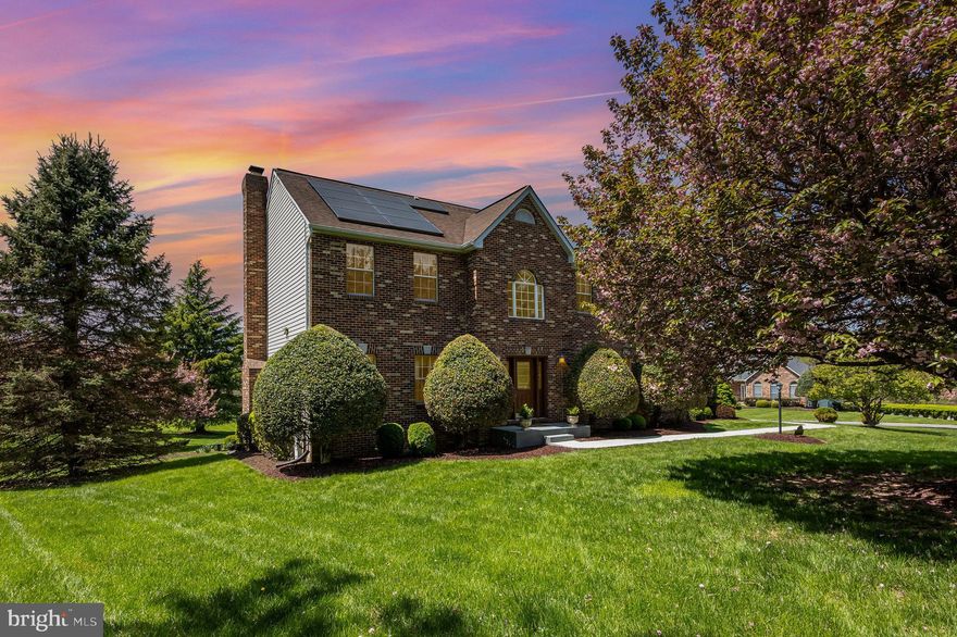 Stunning home in the highly sought-after Mardella Run estate homes community located in Woodstock Maryland. Step inside to discover natural hardwood floors in the foyer, living and dining area plus the beautifully redecorated powder room. Your first level floor décor features a spacious family room with a raised-hearth brick fireplace adjacent to the breakfast area complete with an intercom system. The home also features an adjoining sunroom with an overhead vaulted ceiling fan, skylights and plantation shutters allowing natural light streams and plenty of sunshine creating a warm and relaxing atmosphere. Security storm doors access the step-down deck from the sunroom while sliding glass doors also give additional access to the deck from the breakfast area overlooking blooming landscaped grounds and rolling hills. The kitchen displays decorative granite countertops with backsplash, hanging light pendants and plenty of counter and storage spaces. Stainless steel appliances include a dishwasher, cooktop with range hood, refrigerator and a built-in wall oven/microwave combo unit. The main-level laundry/mud room with washer and dryer adds convenient access to the home via the two-car garage leading directly into the kitchen to store and drop off your groceries. The second level primary suite upstairs offers a cathedral ceiling with an adjoining sitting room and spacious walk-in closet, an en-suite bathroom with double vanity, separate shower with dual shower heads, and a jacuzzi bathtub with four soothing multi-directional jets. Inside features a toilet room and linen closet. Three additional bedrooms, a hall bath and an additional linen closet complete the upper level. The finished basement features walk-out access to the backyard and lawn patio providing even more outdoor living space under the deck. Within the lower level a large open recreational space with wet bar is separated from an enclosed theatre room or man cave with a custom-made sound system and dedicated circuitry ideal for entertainment and dining in. In addition, composite may be used for or used as a fitness area. An additional full bath and generously sized den make this lower-level ideal for guests or creating a personal hobby space, game room or home office. With ample storage, this basement facilitates and accommodates all your family needs while maintaining the luxury and comfort of the home.