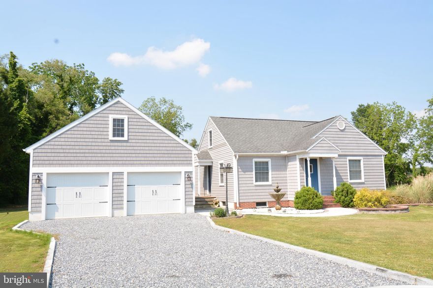 Welcome to 2529 Old Ocean City Rd! This home is a move-in-ready, completely renovated featuring 3 bedrooms, 2 bathrooms with 1800 sq ft of living space.  When entering this home you will fall in love with the hardwood/tile floors and recess lighting throughout. The large kitchen offers granite countertops and energy-efficient stainless steel appliances.  There is plenty of space to relax and entertain in the living room featuring surround sound and large projection screen. The first floor also has two bedrooms and one bathroom. The master bedroom will be found on the 2nd floor. It is spacious and includes a newly renovated (2021) master bathroom suite and walk-in closet.  This home has a completely finished basement. Let your imagination run free for what you would like to use this space for. It could be a home gym, man cave, kid’s area, or office with two desks. Not only does this home have so much to offer inside but just as much on the outside. Outside you will find the 4 car garage,  granite curb driveway, a deck, a 19’x32’ brick paver patio, paver walkways, Italian fountain, and stone flower beds surrounded by hardscape.  This is the ultimate space to entertain family and friends this summer! Lot size of 2.2 acres and already subdivided into 3 lots. Some other upgrades include: Dec 2010 including new electric, plumbing, insulation, ductwork, as well as, new roof, windows and siding. Brand-new HVAC (gas furnace and central air) installed Feb 2021 with 10 yr warranty, 2nd-floor split unit installed Sept 2020, and a heat pump water heater installed 2013. New septic and 100ft well installed Aug 2010.  You cannot beat the great location in Wicomico County and no city tax! Close to the beach, and Route 50 or 13 for shopping and dining. Schedule your private tour today!