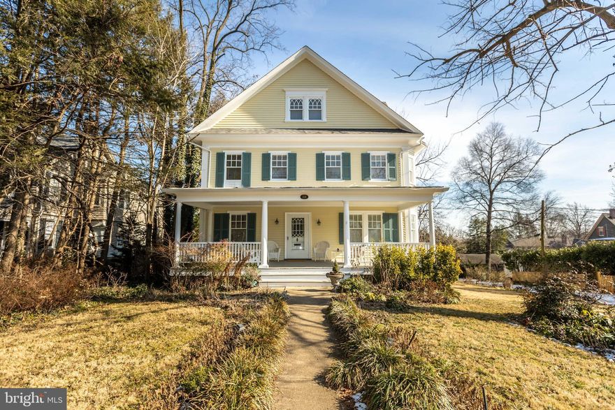 Classic Roland Park Victorian! The large welcoming front porch leads to a large &  gracious foyer. The main level features generously sized living & dining rooms, large modern kitchen (granite countertops & recent appliances) with island opening to eating space & small family room + powder room. The second level has three bedrooms, an additional room & full bathroom.  The renovated third floor boasts two bedrooms and another full bathroom. So much light here! So many goodies in this charmer - crown moulding, spindles, crown moulding, bay windows, French doors & more. Gas forced air heat & CAC on first & second floors; mini-split heating/AC on third floors. The exterior was recently painted as well as much of the interior. Fabulous exterior spaces - aside from the dreamy front porch, the rear deck was recently rebuilt. Lovely gardens created by one of the sellers who is a master gardener. Awesome corner lot with nice yard and  garage.