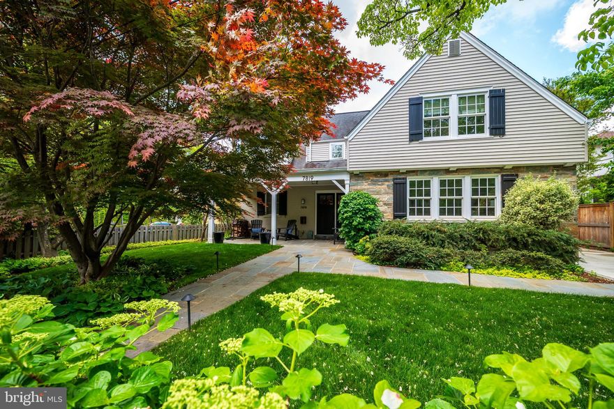 This meticulously maintained and incredibly charming 5 bedroom/4 full bath home sits on a gorgeous level lot in BATTERY PARK, one of the prettiest and most desirable neighborhoods near downtown Bethesda. The home, with its extensive upgrades and renovations, manages to combine a sense of elegance and graciousness with a casual and flowing ambience. The gorgeous eat-in kitchen/family room area overlooks a large, professionally landscaped rear yard and pleasant slate seating/entertaining terrace under a lovely pergola. Additional features include a renovated spa-like primary suite, a renovated lower level, a generous dining room, two fireplaces, vaulted ceilings, hardwood floors, abundant closets/storage and high-quality and tasteful finishes throughout. Easy walk/bike to downtown BETH, METRO, new MARRIOTT HDQTRS, Suburban Hospital and NIH-Walter REED NMMC. Convenient access to DC & VA, 495 and 270. Ride-On bus at the corner. Professional pictures coming.