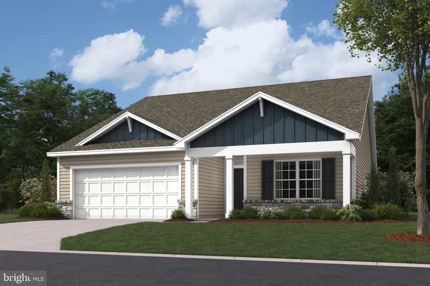 Introducing Park Hill Estates long awaited floor plan--The Hamilton Rancher!  This brand new construction 3 bedroom, 2 full bathroom home boasts an open floor plan with all of your living on one floor.  The well appointed kitchen  features quartz countertops, 3-seat island, walk-in pantry, gas cooking and cabinets with soft close doors & drawers & crown moulding.  The kitchen overlooks a dining area and the cozy living room, with manufactured hardwood floors throughout.  The nicely sized primary bedroom and bathroom suite, comes complete with a double bowl sink, walk-in shower with tile walls, and tile flooring that leads into a large walk-in closet.  There are two other bedrooms, a second full bathroom, and a laundry room on main level for ease of living.  Recessed lighting included throughout the home, and convenient smart home package included as well.  Poured concrete basement is almost the full footprint of the house, and comes with full bath rough-in plumbing.  An extra-deep two-car garage completes this all-in priced beautiful home!