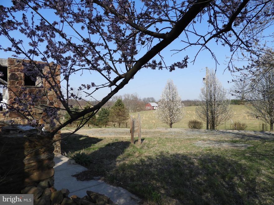 Remains of home c.1850 w/upgrds prior 2fire. Mtn Views Pwr to prop Much period stone to create a modern home w/a very historic facade enjoy the existing outbuildings, quiet surroundings, whole house generator, spring house & stream in back with mountain views! New well in 2000 with a 25 gallon per min rate & 6-bedroom perc! The original home was 4338 Fin Sq Ft 3 levels. Do Not EnterNo Hist Designa