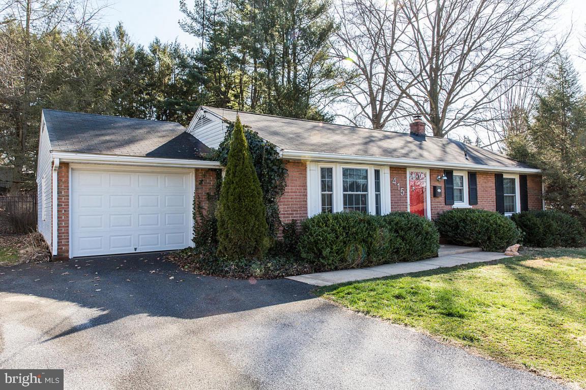 Charming rancher with all new windows, hardwood floors, updated kitchen and bathroom, gas heat and central air! Full basement, attached garage and lovely fenced backyard!