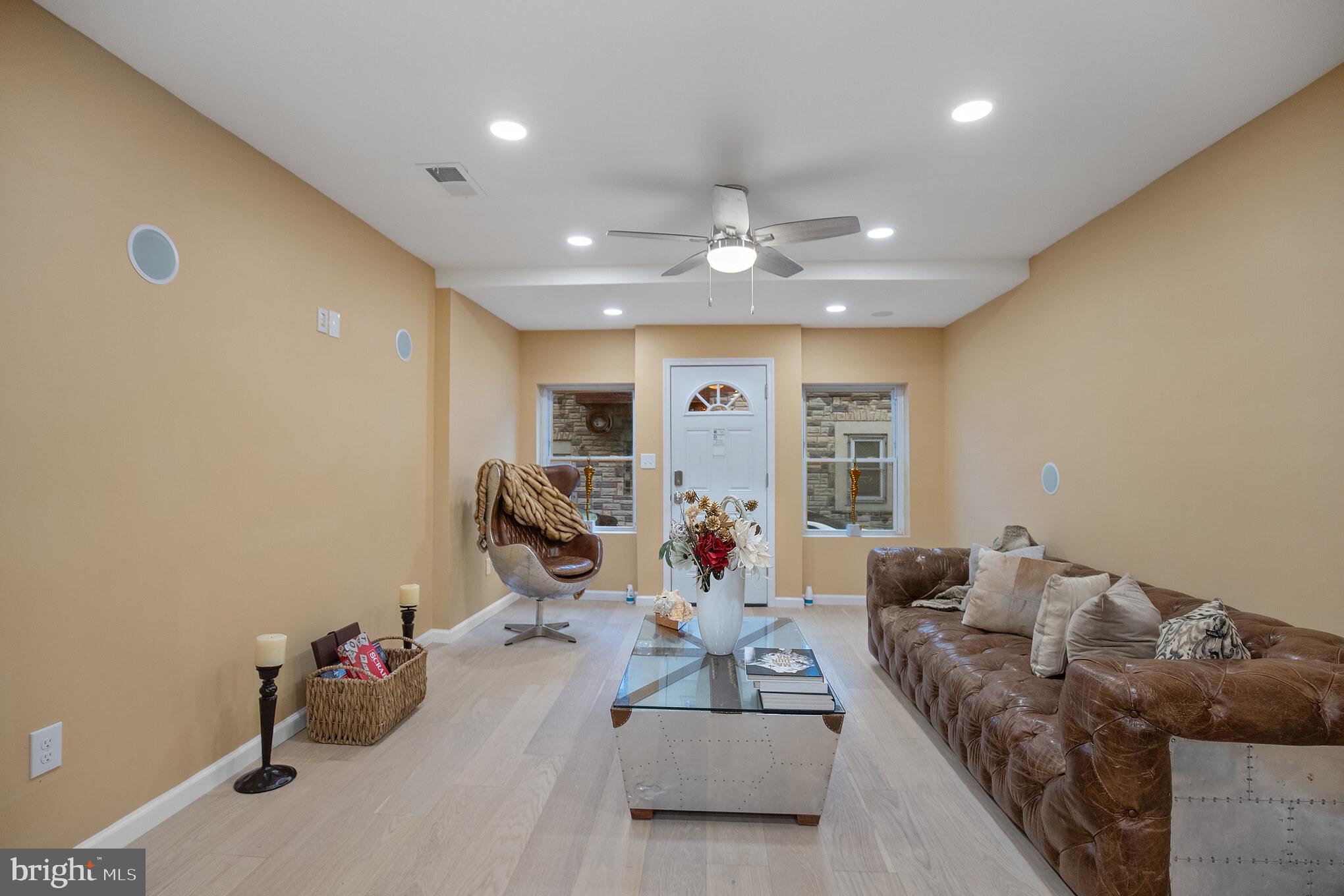 Welcome to this beautifully renovated 2+bedroom, 2.5-bath SMART HOME that blends style, comfort, and convenience.
From the moment you enter, you'll appreciate the open-concept layout and thoughtful upgrades throughout. This home features built-in speakers, a Blink video doorbell, and a full camera system—perfect for modern living.
Luxury hardwood flooring spans the first and second floors, highlighted by elegant iron and glass stair railings. The chef’s kitchen is a true showstopper with stainless steel appliances, granite countertops, a deep sink, ample cabinetry, and a center island with pendant lighting and added storage. A main-level laundry hookup adds everyday convenience.
The living room is entertainment-ready with a TV wall hookup and pre-wired electrical access for a potential fireplace installation (buyer to verify). Upstairs, you’ll find two generously sized bedrooms and two full bathrooms. The primary suite includes a large closet and abundant natural light.
The fully finished basement offers the perfect space for a bedroom, media room, home office, or guest area.
Centrally located near major highways, shopping centers, and dining destinations—this home checks every box. Don’t miss the opportunity to call it yours!
Listing agent has ownership interest in the property.