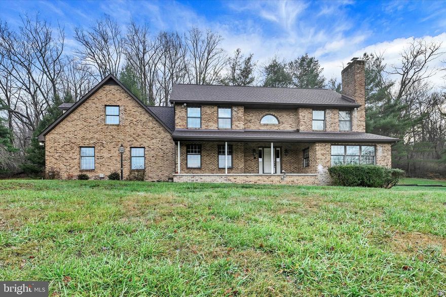Welcome to your private oasis situated on 2.49 acres in scenic Glen Arm!  Relax and take in the views of the neighboring horse farm from your front porch and enjoy the quiet space all around.  This stately brick home was constructed in 1986 and has been lovingly cared for by the original owner ever since. A new architectural shingle roof was recently put on the home and the entire interior was just professionally painted. The layout flows nicely on the main level and the unfinished basement offers a large, blank canvas.  This 3 bed, 2.5 bath residence combines convenience with a touch of nature.  Outside you will find an expansive outdoor space with a brick patio and a wide driveway leading to an attached garage.. Don't miss the opportunity to bring your vision to this beautiful location – reach out for a private viewing today!