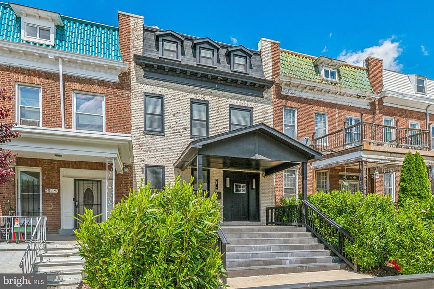 2812 Rockrose Ave is a historic early‑20th‑century Baltimore townhouse located in the Park Circle/Woodmere area of Northwest Baltimore. Originally built between 1920–1923, this property reflects the classic architectural character of the neighborhood, featuring a brick exterior, traditional conventional townhouse styling, and a 1,994 sq ft lot. 

Inside, the home has 6 bedrooms and 7 bathrooms with approximately 2,000 sq ft of interior space, including a finished basement, high ceilings, forced‑air heating, central cooling, and a range of appliances such as a dishwasher, washer/dryer, microwave, and more.   With 3 kitchens, this building could be used as a rooming house for nurses or any professional that needs a room for rent.  Huge income potential with high end finishes!  Smart home that controls locks and security system.  Attic level has been converted into a luxury loft that includes a jacuzzi and separate kitchen. 

The home sits on a 1,994 sq ft lot, offering on‑street and off‑street parking. Rear of the building has 2 separate decks to enter the main level and upper level.  The brick construction and built‑up roof are consistent with Baltimore’s classic rowhome design.