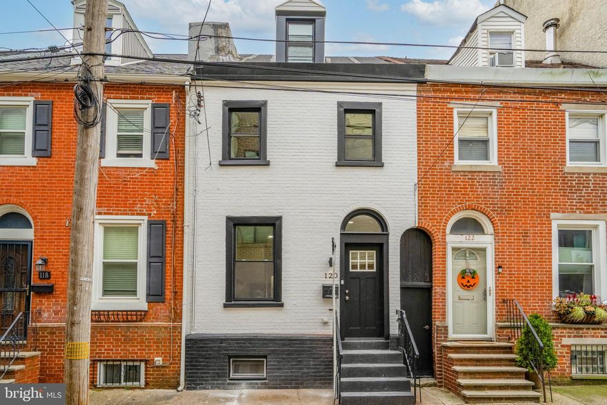Welcome to stunning, fully remodeled, 2 bedroom and 2 full bath home. This home offers modern kitchen cabinets, upgraded quartz countertops, stainless steel appliances, modern finishes and multiple accent walls throughout the house. These beautiful accent walls include: exposed brick walls to give a gorgeous, historic vibe. There are two large and beautifully renovated full bathrooms. The first floor offers high ceilings, beautiful working fireplace and mantel, and a custom shiplap wall. Furthermore, you have a nice area to sit and have breakfast, lunch and dinners in the full-sized kitchen, or you can grill and eat out back. The second floor offers a spacious primary suite with a gorgeous brick accent wall. The ensuite bathroom is very open with dual sinks and a large walk-in shower. The washer and dryer hookup are located in the second-floor hallway. The second full bathroom is also on the second floor. The second full bedroom is on the third floor and also has a brick accent wall and lots of space. You're only minutes away from I95 for quick access to Philly sports arenas and walking distance to city nightlife, shopping, and dining. It's just a short walk to the waterfront jogging paths and restaurants. Book your showing today!
