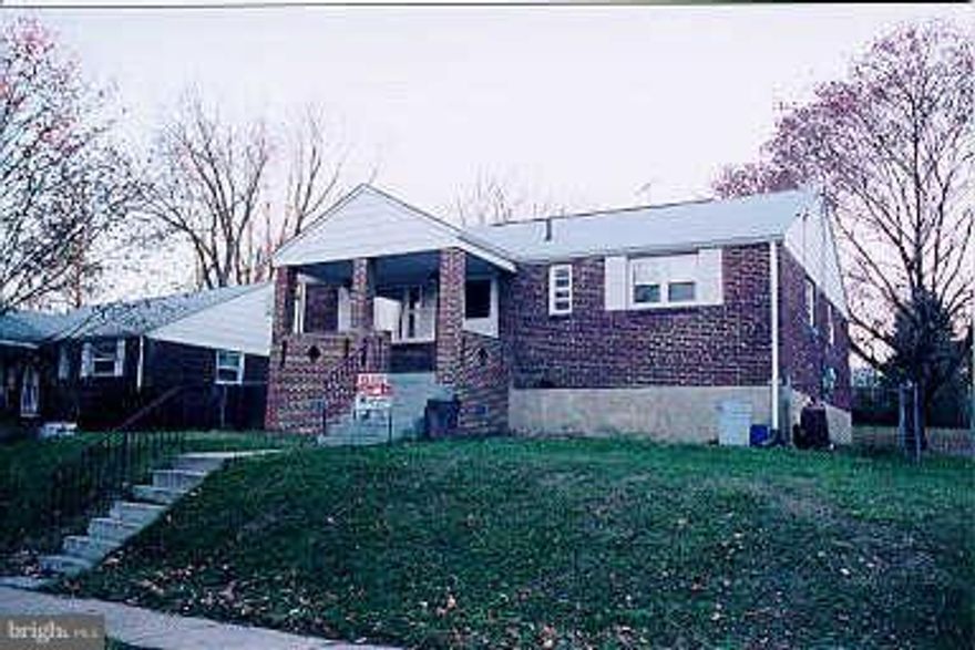 **AS  IS** Brick rambler located close to shopping centers, schools and public transportation.  In need of cosmetic work. Cash or Conventional no FHA