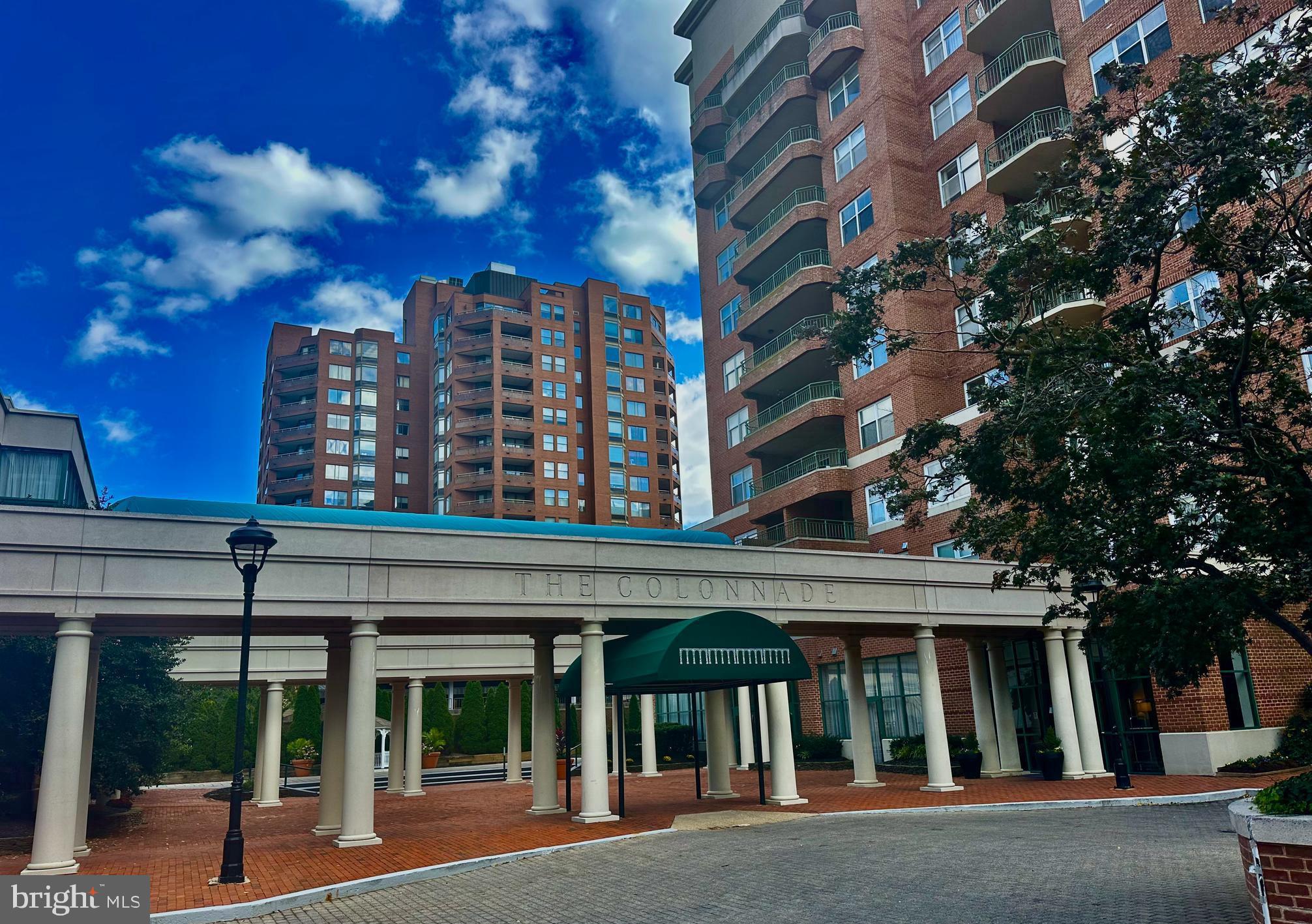 Here is your opportunity to own a bright and spacious one-bedroom, one bath condo, perfectly located near the Johns Hopkins campus with high ceilings and beautiful southerly views over Homewood Field. The unit boasts a garacious entry foyer with marble tile and a spacious bedroom with a walk in closet and a full bath featuring a soaking tub/shower combo. The kitchen has updated appliances, pantry closet and  in unit stackable washer and dryer.  HVAC replaced 2022.  The Colonnade is a full service building with 24- hour desk, doorman/valet, and secure parking. Building amenities include a fitness center, library, resident lounge, beautiful lobby and common grounds. Garage space F-43 and a storage locker convey with the sale. Close to Johns Hopkins Univ, the BMA, MedStar Union Memorial and a quick stroll to all the amenities of Charles Village and beautiful Guilford.  Ready for your improvements, this home is priced to sell!