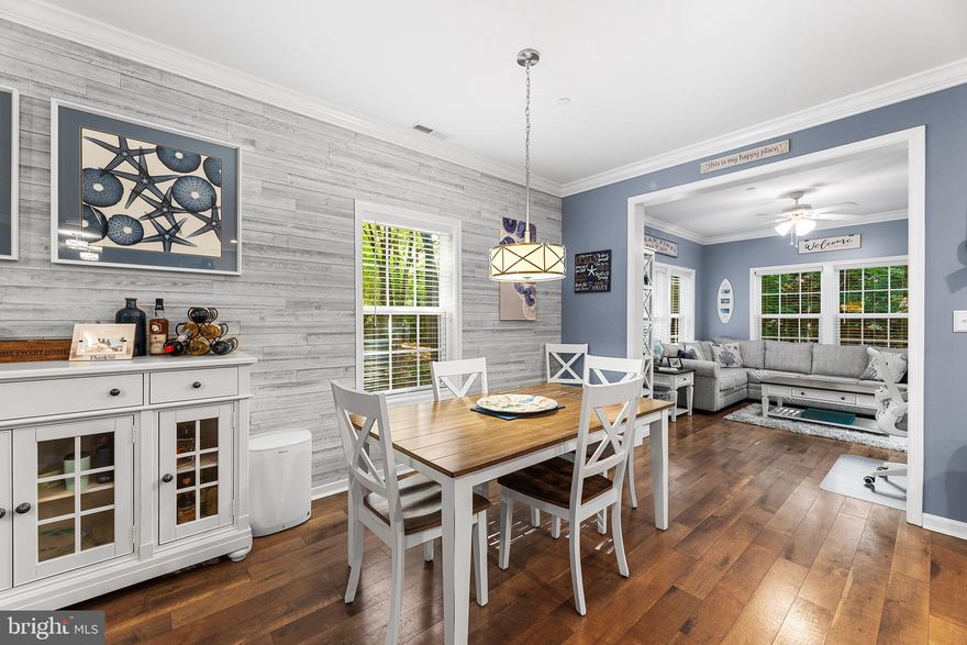 Enjoy easy comfortable living in this beautifully maintained, single-level home located in a highly convenient area of Ocean Pines, with easy access to all the community’s top amenities. This gem boasts numerous upgrades, including elegant shiplap wall accents, crown molding, high-end flooring, and custom paint throughout.
The open floor plan, complemented by a bright sunroom and spacious rear deck, makes this home perfect for both relaxation and entertaining. Recent updates include an encapsulated crawl space with dehumidifier, gutter helmet, modern appliances, and upgraded lighting fixtures.
Situated on a high and dry lot, the property features a generous front driveway and a large backyard, offering plenty of outdoor living space. Enjoy the perfect blend of comfort and style in this well-cared-for home.