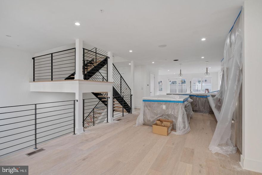 Museum estates, 24 Foot wide new construction home with 2-Car Parking, Roof Deck, Elevator, Pending Tax abatement and amazing floor plan all within the Greenfield School Catchment in the Logan Square area of Center city Philadelphia. This home is 100% complete! Top of the line design and construction by the city's premier architect and developer. The designer kitchen has top of the line sub-zero and Wolf alliances, amazing stone counter tops and a huge deck for entertaining. In addition to the huge roofdeck there is also a very large deck off of the living room perfect for entertaining.Tall ceiling heights, smart home system, phenomenal views and more. Enter your new home through the 2 Car Garage with Private Driveway. 4 Bedrooms plus media room, additional office and additional play room.. 4 full Baths and 2 half baths. Finished Basement . Energy Efficient Dual HVAC Systems. Security Alarm with 2 Keypads. Video Intercom System & Home automation system. 8' Solid Core Interior Doors. Metal Handrails/Railings on Stairs. Wood Stairs with stained risers and treads.Tax Abatement Pending. Take advantage of this once in a lifetime opportunity while it still lasts. These homes are selling quickly... Come visit our showroom to view selections! . walk to the Comcast center, Rittenhouse, Fairmount Park, Riverwalk and more. Still time to customize and pick finishes. The home is framed, walk the floor plan! (5th bedroom isbeing left open without a door)Check OPA for 2019 taxes due to possible citywide reassessment. private trash fee $22.50/mo .pictures are of another unit in the same development