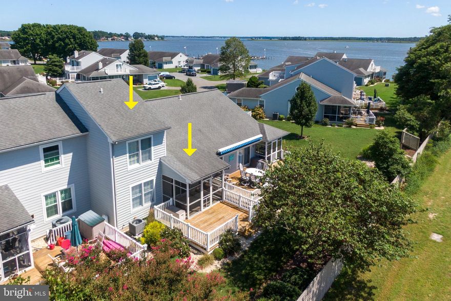 Located in one of the best kept secrets of the Indian River back bay.  Well-established Gull Point is a private and quiet waterfront Marina community with Bay and Inlet access. This impressive 2 story, 2 bedroom townhouse is in pristine condition with a spacious bright open floor plan with a cathedral ceiling and beautiful tile and carpet flooring, a brand new renovated kitchen with new countertops, a new stove and a dining area along with a relaxing and private rear screen porch and deck overlooking open farmland and the Marina. The townhouse is also located within steps of exceptional amenities such as a 76-slip private Marina (slips are available to owners in the community), an outdoor fenced-in community pool, a crabbing and fishing pier, a tot-lot playground, a brand new pavilion, a kayak rack, a community garden and an HOA with many social events. All this while being within minutes to the Beaches, the Restaurants and all Shopping. Don't miss this opportunity with great value and a lifestyle in a quiet special community on the water.