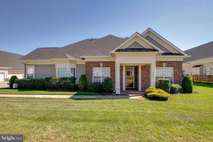 Sought after 55+ community in the heart of Manassas. Gorgeous lakefront neighborhood  w all the amenities. No maintenance exterior frees you up to enjoy everything the area has to offer. Private end unit one level living w TRUE 3 large light filled bedrooms, living room w FP, separate dining room & patio off of the family room. Fresh neutral paint. Just what you have been looking for!