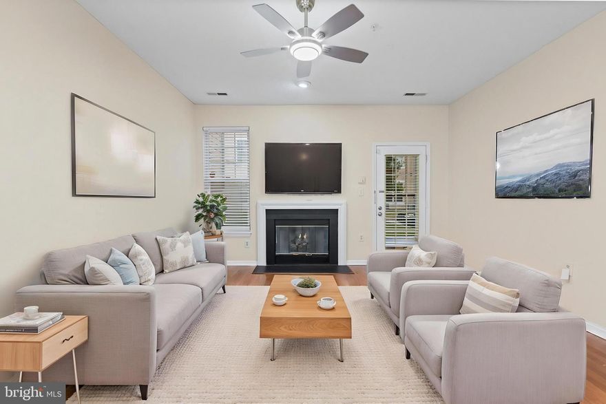 Just in Time for Spring   Welcome to Bristol Park and this beautifully updated 2-bedroom, 2-bath first-floor condo at 7206 Bogley Road, Unit 102, in Windsor Mill, MD 21244. Step inside to a bright, open-concept living and dining area that makes everyday living and entertaining easy. The living room offers a cozy gas fireplace as a natural focal point, while the dining area flows seamlessly into the kitchen with granite countertops, stainless steel appliances, and ample cabinet storage. The open floorplan gives this home a comfortable, spacious feel that is ideal for both relaxing and hosting guests. The private primary suite features its own full bath and a generous walk-in closet, creating a true retreat at the end of the day. A second well-sized bedroom and an additional full hall bath provide flexibility for guests, family, or home office. An in-unit washer and dryer, newer modern light fixtures, ceiling fans, and updated finishes throughout mean you can move right in and start enjoying your new home from day one! Located in the Bristol Park community in the Windsor Mill area, this condo puts you close to shopping, dining, major commuter routes, and everyday conveniences while still offering a quiet residential setting. With low-maintenance condo living and no stairs to climb, Unit 102 is an excellent choice for first-time buyers, downsizers, or anyone seeking comfort and convenience in a well-maintained home. This unit won't last! EZ2C!!
