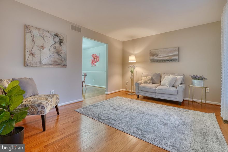 Beautifully maintained colonial in the Flanders community, located at the end of a cul-de-sac, backing to mature trees and a wonderful lot. The main level (freshly painted) features a spacious living room with brand new wood floors, formal dining room, powder room, family room, and large eat-in kitchen with granite countertops and updated kitchen cabinets. An entertaining dream as the family room flows directly on the two-level deck perfect for summer al fresco dining. Second floor has all four well appointed bedrooms, including the primary bedroom with an ensuite bathroom and walk-in closet, as well as another full bathroom. Finished recreation space in basement features a fireplace and walkout to deck and exterior yard. Breathtaking backyard with lots of room to roam and privacy.  This home has a one car garage, storage shed, and new solid hardwoods throughout.  The community offers walking paths and open spaces to enjoy all year long.  Welcome to your new home in Marriottsville.