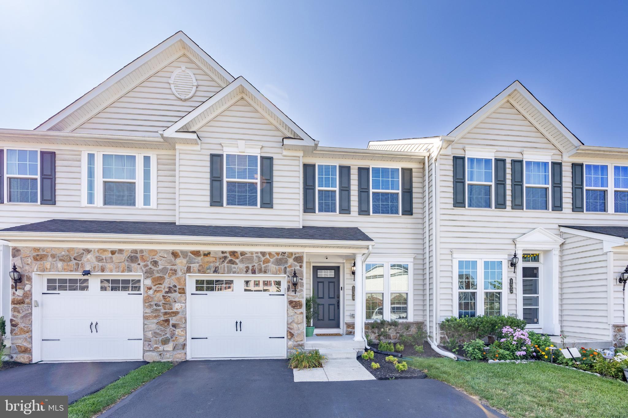 Showing Appointments Begin Friday August 15th. Step into sophistication and comfort in this stunning 3-bedroom, 3.5-bath home offering over 2,800 square feet of meticulously upgraded living space in the highly desirable Walnut Creek community of Montgomery Township. With more than $78,000 in builder upgrades, this residence is a showcase of thoughtful design and luxurious finishes. From the moment you arrive, the covered front porch and elegant crown molding in the foyer set the tone for a home that blends upscale style with everyday functionality. The open-concept main level features soaring 10-foot ceilings and a 4-foot builder extension that adds generous space to both the main floor and the fully finished basement. Rich hand-scraped hardwood flooring flows throughout, leading you to a gourmet kitchen that’s a true centerpiece: upgraded 42-inch Sonoma cabinetry, granite countertops, tiled backsplash, stainless steel appliances, under-cabinet lighting, and a massive island perfect for entertaining or casual dining. Designed for both leisure and productivity, this home is wired for modern living. Enjoy in-ceiling BOSE SoundTouch Bluetooth speakers, a Wireless Access Point for extended Wi-Fi coverage, and ethernet ports in every bedroom, the living room, and basement—making 4K streaming and remote work seamless. The finished basement is pre-wired for a home theater and includes a full bath and two spacious storage rooms, offering endless possibilities for media, fitness, or creative space. Upstairs, cathedral ceilings elevate the ambiance, while the large primary suite offers a walk-in closet and an oversized shower featuring dual showerheads. Two additional bedrooms and a full bath complete the upper level, each with ceiling fans for added comfort. A spacious laundry room is conveniently located on the second floor. Outdoor living is just as impressive, with a maintenance-free deck backing to a peaceful tree line. The home includes a one-car garage, a two-car driveway, and additional overflow parking in a private cul-de-sac. Surrounded by protected wooded areas, the community offers direct access to Autumn Woods Fitness Trail and park, and is within walking distance to the Colmar train station. Commuters will appreciate the proximity to Route 309, the turnpike, and major shopping destinations like Montgomeryville Mall. Located in the award-winning North Penn School District and just minutes from Doylestown, Lake Galena, and Peace Valley Park, this home offers the perfect blend of tranquility and convenience. Don’t miss your opportunity to own this exceptional property in Walnut Creek.