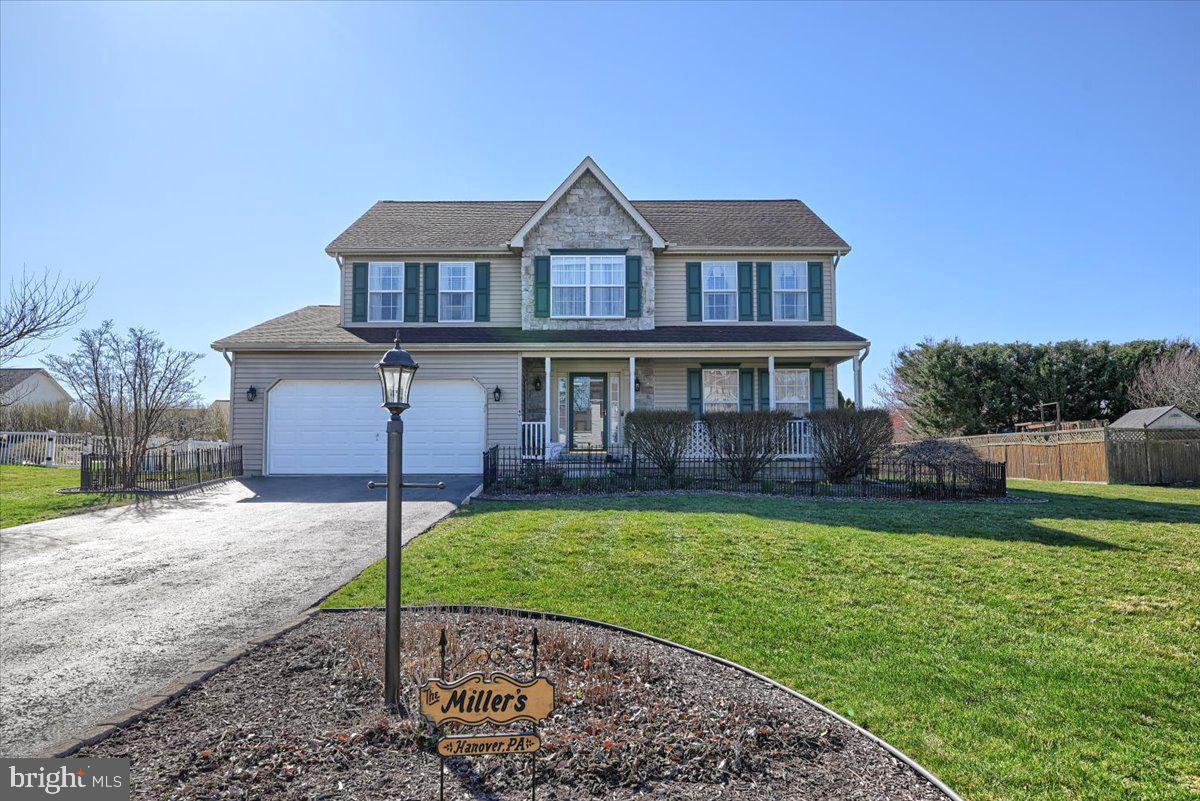 Beautiful home in a wonderful neighborhood! When you enter the home, you will see laminate hardwood floors in the family room. There is a dining area complete with ceramic tile and a new slider door to a double covered patio with electricity. The kitchen has granite countertops, soft close cabinets new appliances, gas oven, and an island that seats 3! The formal dining room, which is also a great office space, has laminate hardwood floors and a ceiling fan. There is a formal living room with laminate hardwood flooring throughout. The half bathroom on the first floor has been completely renovated and has ceramic tiles. The laundry room is located off the kitchen and garage, it contains countertops and cabinets, for extra storage space!
The stairs that lead to the second floor has brand new carpeting. There is a full bathroom that has also been completely updated on the second floor. All of the bedrooms on the second-floor feature wall to wall carpeting and ceiling fans. One of the bedrooms has shiplap walls and a double shelf in the closet. The master bedroom has wall to wall carpeting and a walk-in closet that also has access to the attic. There is an en-suite bathroom and that has been upgraded with linoleum flooring, double sinks, and a soaking tub.
The basement is finished and an excellent addition to this home. There is a bedroom with carpeting and built in shelving. There is also an oversized half bathroom! The best addition to the basement is a pool room! This is a Ravens themed room but welcome to all Football fans! This room has been redone and is complete with a pool table, chairs, and sticks!
