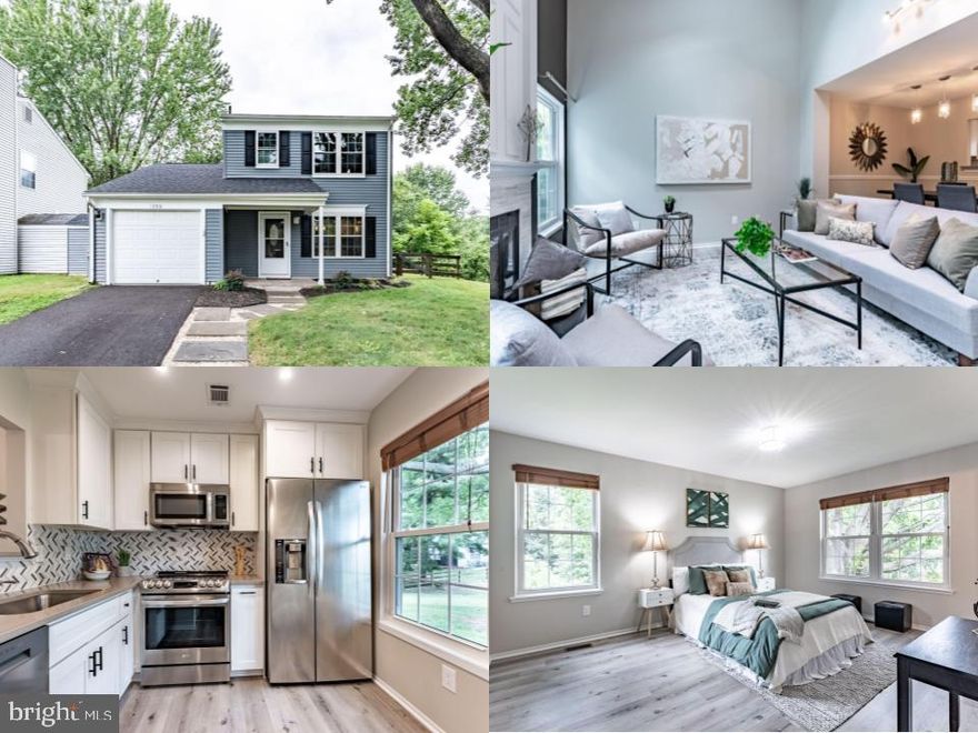 Welcome to 13516 Apple Barrel Ct, Herndon, VA 20171, nestled at the end of a peaceful cul‑de‑sac in the sought‑after Franklin Farm neighborhood. This elegantly remodeled two‑level single-family home spans 1,217 sq ft, offering 2 bedrooms, 2 full baths, and an attached one‑car garage on a generous lot.

Its contemporary‐colonial design speaks volumes through a luminous living/family room featuring a cathedral ceiling, skylights, and a wood-burning fireplace—effortlessly blending comfort and architectural charm  . The fully updated kitchen shines with quartz countertops, stainless steel appliances, and a cozy dining area with designer lighting  . The home’s smooth, modern vibe continues with new flooring throughout, freshly painted interiors, and fully renovated bathrooms with sleek tilework, updated fixtures, and tasteful lighting  .

Beyond the indoors, the property backs to serene woods and a park, offering privacy and a tranquil view. A sliding glass door leads to a fully fenced backyard with a patio—ideal for outdoor relaxing or following nearby walking trails  . Additional highlights include a spacious main-level bedroom suite with full bath, a primary bedroom upstairs with an organizer-equipped closet, 2025 replaced roof and a recently renovated driveway. 

Community amenities enhance the appeal: residents enjoy access to walking trails, tennis/pickeball courts, sports fields, swimming pools, and convenient proximity to Franklin Farm Shopping Center, major roads (Routes 28 and 50), the Dulles Toll Road, and the Silver Line metro stations  .

In summary, this home is a beautifully remodeled gem in a serene, well‑equipped community—perfect for buyers looking for both comfort and convenience. Schedule your private visit soon.