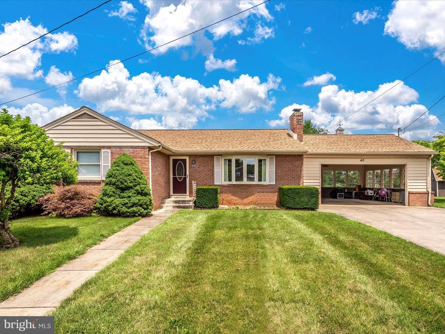 Make this charming all-brick rancher on a cul-de-sac in Walkersville your next home! The main level features hardwood flooring, 3 bedrooms, 1 bath with skylights, a cozy living room with fireplace and sizeable picture window, a country kitchen, and a separate dining room that walks out to the large screened-in porch. The finished basement is perfect for a family or rec room with a dry bar and additional bathroom. Outside you can enjoy summer nights in the large backyard that backs to fields. Tons of storage in the shed and off-street parking with an oversized carport, newer roof, and hot water heater! Take advantage of this one.