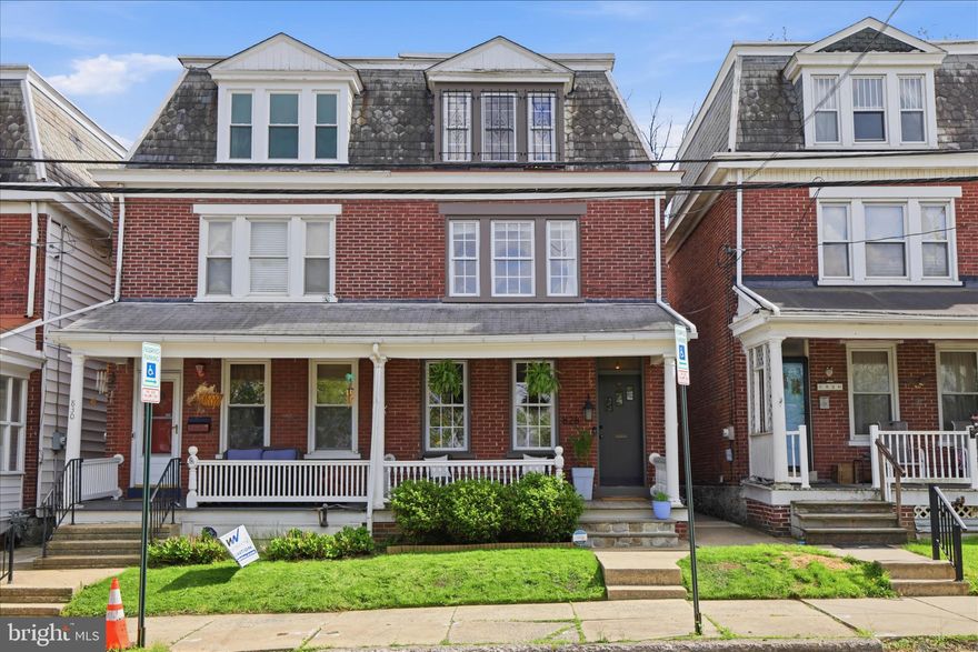 Don’t miss your chance to own this gorgeous artisan home, rich in character and quality craftsmanship throughout. Beautifully refinished hickory and pine floors, original trim work, and exposed brick create a warm, timeless feel, while abundant recessed lighting adds a modern touch.
The custom kitchen is both stylish and functional, featuring concrete countertops, ample cabinetry, and a seamless connection to the dining area.  
Upstairs, the second floor includes a spacious laundry area, two generously sized bedrooms, and a beautifully updated full bath. The third floor provides a versatile and private retreat.
Step outside to a large, fenced backyard offering a peaceful and private setting, ideal for gatherings or relaxing.
With its blend of historic charm, thoughtful updates, and inviting indoor-outdoor living spaces, this home is truly one of a kind! Do not wait, schedule your showing today.