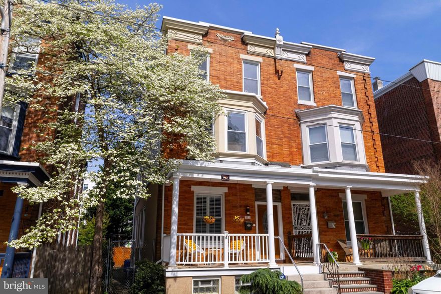 Welcome to 111 W. Gorgas Lane, a light-filled 4-bed, 2.5-bath brick twin in West Mt. Airy! Completely renovated in 2015, the home has been mostly rebuilt with recently installed systems and a modern, open concept floor plan, while also retaining many of the  charming original details. The house has great curb appeal with a lovely covered front porch and a facade mixing elements of both the Georgian and Victorian architectural styles. Upon entering, you'll find a living room with hardwood floors, a decorative fireplace, chair rail molding, and baseboard trim. The dining room and kitchen flow directly from here, both bathed in sunlight thanks to deep window sills that are the perfect spot for a plant lover's ever-growing collection. Beyond this is a large eat-in kitchen with pendant lighting, stainless steel appliances, a 5-burner gas range, black granite countertops, and breakfast bar. Just past the kitchen lies a powder room and large mudroom with rear access to the private fenced-in backyard and patio. The second floor features a large primary bedroom, with a walk-in closet, and an en-suite bathroom with a step-in shower. Down the hall you’ll find another full 3-piece bathroom with a shower tub combo and tiled floor. Next to the bathroom is a large second bedroom with a bay window overlooking the street -- this would also make a fantastic library, office, or workout room! Head up to the third floor and you'll find two additional well-proportioned bedrooms. The fully finished basement provides the perfect place for a family room or play space, as well as a laundry center and room for your storage needs. Central A/C and ceiling fans throughout keep you cool in the summer and offer the possibility of being more energy-efficient. Located on a hidden one-way street, it’s just a short walk to two nearby SEPTA train stations: Carpenter Lane and Richard Allen Lane (with on-site High Point Cafe, a neighborhood favorite for coffee, crepes, and delicious baked goods!). Mt. Airy Breakfast Boutique, Malelani Cafe, Lovett Library, and the shops and restaurants of Germantown Avenue are just blocks away, making this location quite walkable and pedestrian-friendly. Schedule a showing for this Mt. Airy gem today!
