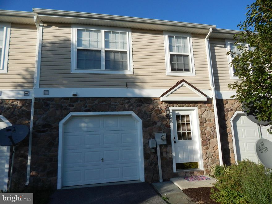 CHEAPER THAN RENT  Townhouse with easy access to Interstate 81.  Features entry Foyer, Living Room, Kitchen, Dining area, Laundry, 1/2 Bath and one car garage on the main level, with 3 Bedrooms and 2 Baths on upper level.  Well maintained with a 2 tier deck on back of home and  fenced for privacy.  Minutes to shopping and schools.