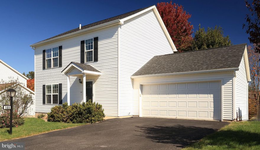 Beautifully updated and move-in ready, this 3-bedroom, 2.5-bath home in Independence Place offers a bright, thoughtful layout with fresh modern finishes throughout. The main level features a welcoming foyer, a spacious living room, and an updated kitchen with dark wood cabinetry, granite countertops, stainless-steel appliances, a center island, and adjoining dining and breakfast areas that open to the deck and fenced backyard. Upstairs, the primary suite includes dual closets and a private bath, while two additional bedrooms, a full hall bath, and a convenient laundry room complete the second floor. New paint, durable LVP flooring, and updated systems add comfort and peace of mind, including a new roof (2019), new water heater (2025), and central A/C. The unfinished lower level provides excellent storage or potential future living space. Residents enjoy a community pool, clubhouse, playground, and walking paths, all with a low $175 quarterly HOA fee. Ideally located near PSU, I-99, shopping, and restaurants.