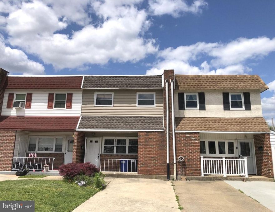 Welcome to this adorable town home in Parkwood with a great natural light.  The home has 3 bedrooms, with plenty of closet space, living room and huge eat in kitchen. The home has central air, a half bath and laundry on the first floor, a full bath on the second floor,  and a storage closet located right off the cozy front patio. There are sliding doors off of the kitchen leading you to your rear fenced yard. The home is located on a cul-de-sac, no-traffic. On-street parking as well as a driveway for off-street parking.  Close to Rt 1, I-95, Cornwalls Train Station park and Ride with service to Center City Philadelphia and NYC via NJ. Easy walk to Parks, Schools, Shopping (Philadelphia Mills) and Transportation. Junod Playground & Sprinkle Park nearby. Make your appointment today to see this new rental! This one won't last long!