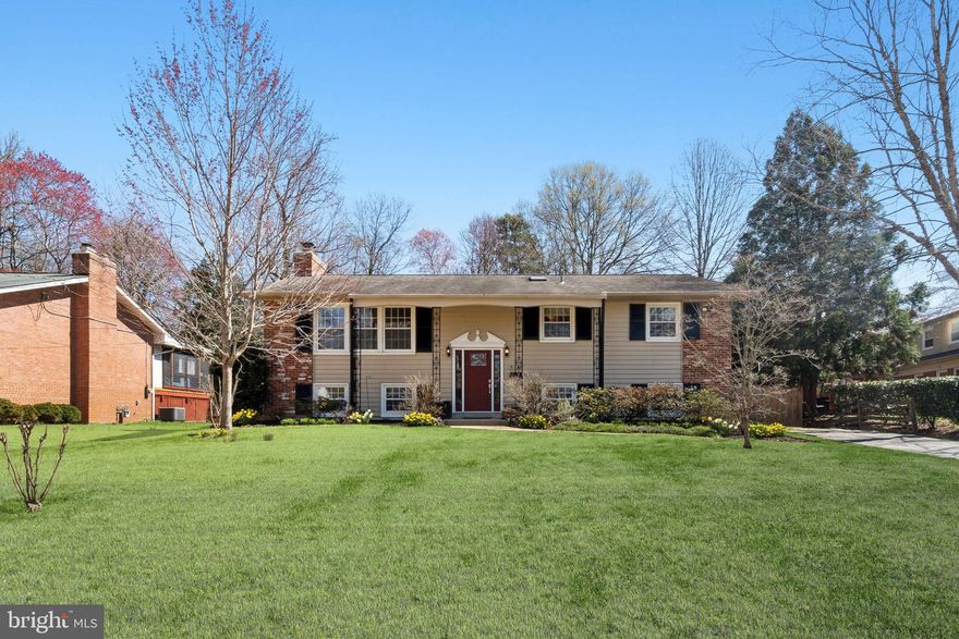 ASSUMABLE VA LOAN!!  BALANCE IS APPROXIMATELY $425K WITH A 3.625% INTEREST RATE.

Welcome to 8711 Bradgate Road, a lovely split foyer home nestled in one of the most tranquil areas of the Fort Hunt community. Step though new Arts and Crafts doors and discover a much-loved home. This inviting residence features a new oversized slider off the dining room providing an expansive view of the spacious double-sided deck, which is perfect for outdoor and airy with fresh paint, stylish new lighting fixtures, and modern doors. 

 On the lower level enjoy a welcoming family room with a wood burning fireplace and fresh paint. The generous fourth bedroom has brand-new carpeting,
adding comfort and warmth. This room can easily be divided into two rooms for a growing family. This home has been meticulously maintained with thoughtful updates, including: new interior and
exterior doors (2025); Miele dishwasher (2024); washer and dryer (2022); Maytag refrigerator and stove (2021); French drain (2021); upgraded electrical panel (2020); fireplace relined (2018); new deck (2018); HVAC (2017) 

Beyond the home, the location is equally impressive. Just a block away from Little Hunting Creek, nature enthusiasts will enjoy easy access to this serene waterway, ideal for kayaking, bird-watching, or peaceful strolls. Additionally, the property falls within the boundary to apply for membership at the Stratford Recreation Association, offering amenities such as swimming, diving, and tennis, as well as a
vibrant calendar of family-friendly events. Fort Hunt Elementary School, located nearby, features a sought-after Spanish Immersion Program. This unique educational opportunity allows students to develop bilingual proficiency while learning math, science, and health in Spanish. With its modern upgrades, prime
location, and access to excellent community amenities, 8711 Bradgate Road offers the perfect blend of comfort, style, and convenience. Don’t miss the opportunity to make this delightful home yours!