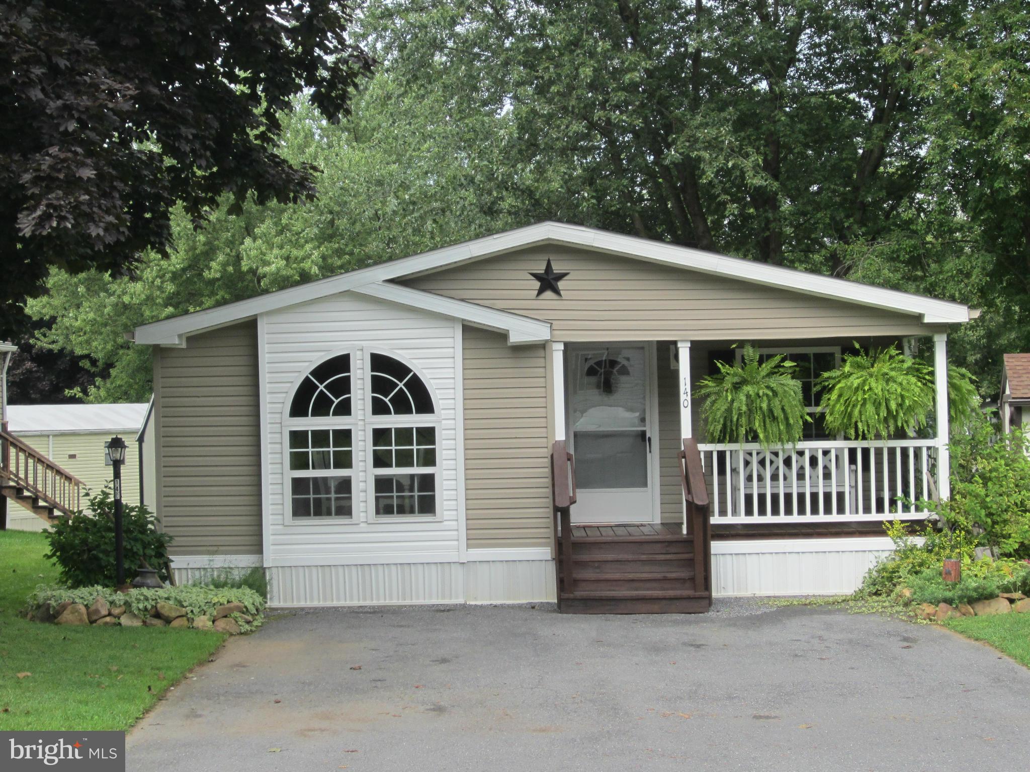 Beautiful, well maintained Eagle River (60 x 28) home in Shippensburg. Home Warranty provided. Great amenities -- Master Bath w/soaking tub and separate shower, tilt windows, lighting upgraded, large kitchen/dining room, spacious living room. All appliances convey including washer & dryer and new 8 x 18 storage shed. Seller is motivated. Buyer must be approved by park management.