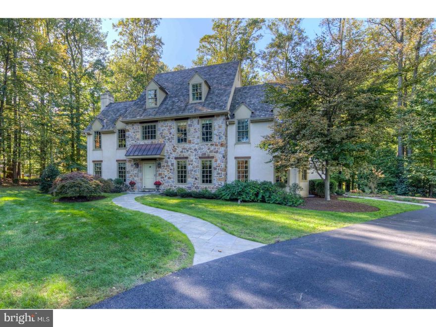 Welcome to 2 Dewitt Lane. Fresh and updated, this 3-Story Colonial situated in Wayne, Tredyffrin Township is nestled on 2.28 park-like acres with a Pool House, a Pool, Lighted Har-Tru Tennis Court, outdoor patio areas and bucolic open spaces.  The 5,570 SF main home features 5 bedrooms, 3/2 baths and offers a layout fit for today's active family lifestyle and entertaining.  Special highlights include an Eat-in Gourmet Kitchen with commercial-grade appliances, Center Island and Wet Bar,  hardwood floors, large Family Room with floor-to-ceiling stone fireplace adjacent to the kitchen, a formal Dining Room and a step-down Formal Living Room with gas fireplace, a large Study/Office space, a walk-out, finished Lower Level featuring a bar area, a built-in entertainment area, cedar closet, wine closet and large gym/fitness area, a luxurious Master Retreat with cathedral ceiling and Spa-quality Master bathroom with radiant floor and walk-in shower.  New driveway, newer Pella Architect Series windows, newer cedar roof and newer house systems.  Separate house on property is presently being used as a Pool House with a full, eat-in kitchen, Great Room with cathedral ceiling, 1 bedroom and 1 full bathroom, but offers opportunity as an In-Law Suite. Located in the Nationally Acclaimed Tredyffrin-Easttown School District.  Low taxes. Superior location moments from downtown Wayne, YSC Sports, the train, Tredyffrin Library, schools, Chester Valley trail, numerous shopping venues, and all major arteries.  Extraordinary privacy, convenience and amenities offered in this rare find!  A wonderful place to call home! Showings will begin on Sunday, March 4th at the Open House. Please park on driveway or on the street.  Please do not park on the grass.