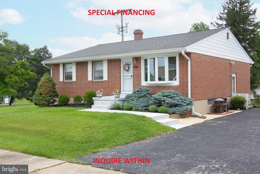 Charming Brick Rancher in Desirable Stoneybrook! SPECIAL MMP FINANCING WTH DOWN PAYMENT ASSISTANCE AVAILABLE!* Welcome to this classic brick rancher located in the highly sought-after Stoneybrook subdivision. This home offers approximately 2,000 sq ft of comfortable living space and presents an excellent opportunity for both investors and homebuyers looking to update and add personal touches to create their dream home. 
Key Features:
3 bedrooms and 1.5 bathrooms, including a full bath on the main level and a half bath in the finished lower level
Spacious living room with a replacement bow window, inviting natural light
Formal dining room adjacent to the kitchen, perfect for entertaining
Kitchen ready for your creative updates, featuring a side entry door to the driveway
Exposed hardwood floors in bedrooms, plus the potential for hardwood beneath main level carpets
Updated full hall bath on the main level for added convenience
Finished lower level family room with built-ins and an updated slider leading to the backyard patio
Ample storage space, including a large laundry room (washer & dryer included), utility area, and storage closets
Updated systems: Natural gas water heater (2020), forced hot air gas furnace with central A/C, sump pump, and 200 amp electrical service (2025).
Level rear yard with 8’ x 8’ shed and plenty of off-street parking (accommodating 4+ cars) on the asphalt driveway
Enjoy the usable rear yard, perfect for outdoor gatherings or gardening. This home is being offered AS-IS as part of an estate sale —just waiting for your updates and vision! (* not all borrowers will qualify)