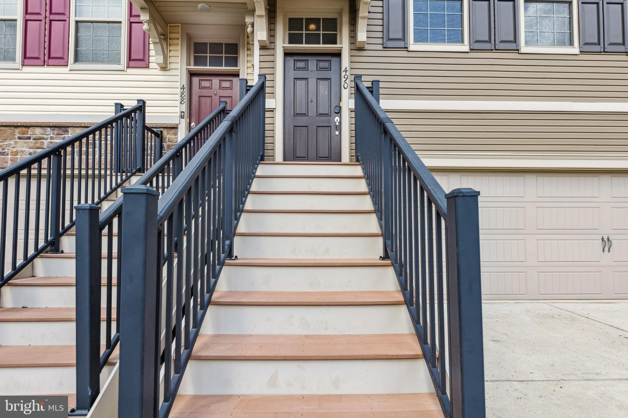 Welcome to this stunning, nearly-new townhome in the highly sought-after Tall Oaks Community! Built in 2018, this beauty boasts 2,400 sq. ft. of stylish living space, featuring 3 spacious bedrooms, 3 full baths, and a half bath. One of the full bathrooms is an upgraded option off the 1st-floor family room!
The home shines with dark kitchen cabinetry, complemented by a classic white backsplash, sleek hardwood floors on the main level, and brand-new carpeting throughout, installed in 2025 (because comfort is key). Step outside and enjoy the convenience of a deck off the kitchen and a paved patio off the family room – perfect for relaxing or entertaining!
With a 2-car garage, a home warranty for added peace of mind, and a prime location just minutes from shopping and major highways, the community amenities include walking trails, a kids’ play area, and an HOA that covers trash, landscaping, and snow removal. This home truly has it all. Don’t miss out on this Tall Oaks gem!