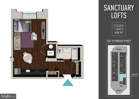 Tiny photo for 2321 Fitzwater Street #107, PHILADELPHIA, PA 19146 (MLS # PAPH2586776)