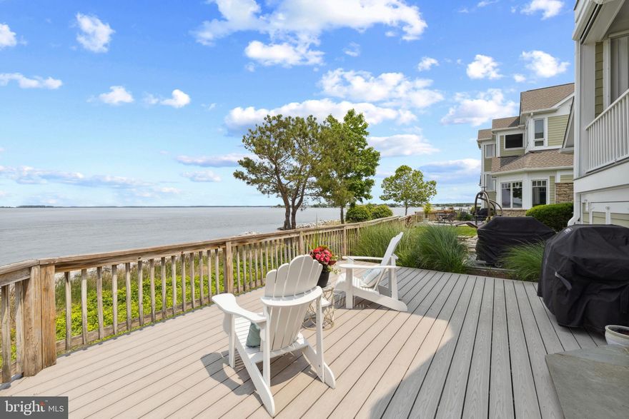 INCREDIBLE PANORAMIC WATER FRONT VIEWS of the Chester River and The Narrows Waterway from this beautiful 3000 sq ft End Unit Town Home on the Pointe!  Imagine sitting on your huge open deck watching the boats go through the channel on their way to the Chesapeake Bay!  It's a laid back lifestyle you can get very used to.  This Town Home was built for water front living.  The floor to ceiling windows allow you to see the water from everywhere!  It is also great for entertaining with the open floor plan and easy flow.  Gleaming hardwood floors, light Wood-Mode cabinets w/ granite countertops and a huge island to sit around and chat!  Each bedroom has its own private En-Suite bath and WATER VIEWS!  Your Primary Bedroom looks out over the open Chester River & has a private deck you can sit out & have your morning coffee!  You have another covered deck off the dining room and both of those have remote controlled screens.  There is an office as well as an extra bonus room,  You also have a 2 car garage.  Narrows Pointe backs up to Safe Harbor Marina that has over 600 slips, a pool, and a fitness center!  It is also around the block from many dockside restaurants and tiki bars plus a coffee & dessert shop!  Just a 5 min drive to Queenstown Golf Links and Outlet Shopping!  You are 20 min. to Annapolis and Easton, 50 min to Baltimore & BWI airport, 50 min to Washington DC, and 1 1/2 hours to the beach!  There is the Cross Island Trail that goes 36+ miles to get some hiking & biking in.  In other words,  it's the perfect location with so much to do!!  You'll be so happy you live here!