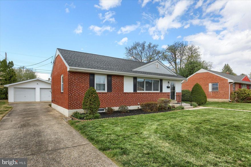 Welcome to Blackburn Village in the Borough of Mechanicsburg!  Conveniently located to shopping, schools and major routes!  This solid brick rancher just received a brand new roof!  Other special features are newer Central A/C, newer appliances and updated main bath.  The upstairs hosts 2 bedrooms, laundry room, large sunroom!  The kitchen is cozy with built-in wall storage-check it out.  The basement is partially finished and offers a 1/2 bath.  For the person who wants to tinker-the OVERSIZED 2 car garage with stove for heat is absolutely a rare find!  The Estate is offering a one year HSA Home Warranty too.  Schedule your appointment today-this cute as a button property may not last long!