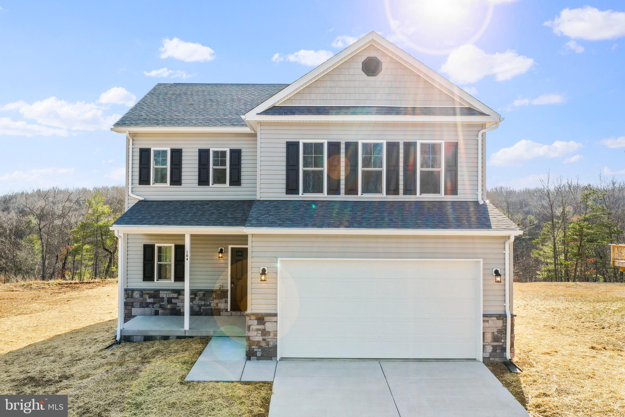 Warfield Homes Inc. has been building custom homes in the Northern Shenandoah Valley for over 30 years. This home features a lovely front porch to display your seasonal decor. You'll love the openness of the floor plan, the 9' ceilings & the luxury vinyl plank flooring. The kitchen sparkles with soft close cabinets, stainless steel appliances & upgraded countertops. On the upper level, there is a spacious primary suite, 2 secondary bedrooms, a laundry room & a multi purpose loft to utilize how ever suits you best. Enjoy peace & serenity on the back deck. A $2,000 closing cost credit is available with the use of the builder's preferred lender. The completion time frame is approximately 120 days from when the county issues the building permit.