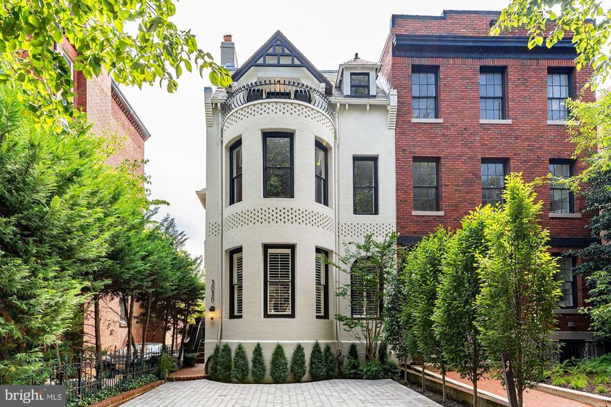 GRACIOUS AND EASY LIVING IN GEORGETOWN:   *  4,000 sq ft historic brick residence *  Generous parking for 2 large SUV’s  *  Elegant and spacious living room, dining room and family room *  Well designed kitchen with pantry and breakfast area  *  5 large bedrooms each with private bath and spacious closets   *  Sunny work-from-home office *  Flex-space room *  South facing deck and mature garden *  East Village location