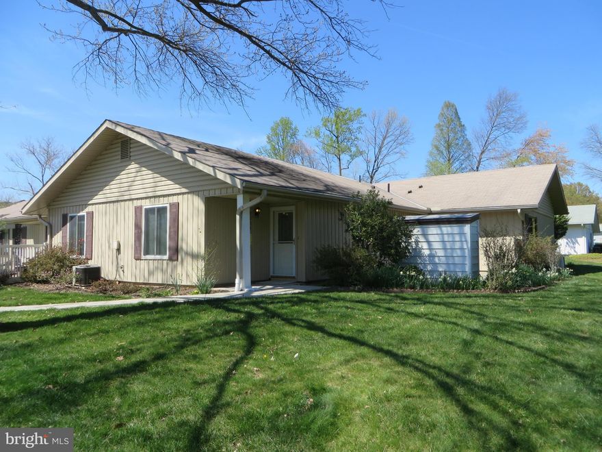 Rare  unit in very good shape in established senior community. Private rear yard, patio, master bath. Kitchen appliances approx six years old. Recent furnace and hot water heater. New carpet and fresh paint. Very nice patio home in a complete retirement community with full amenities.