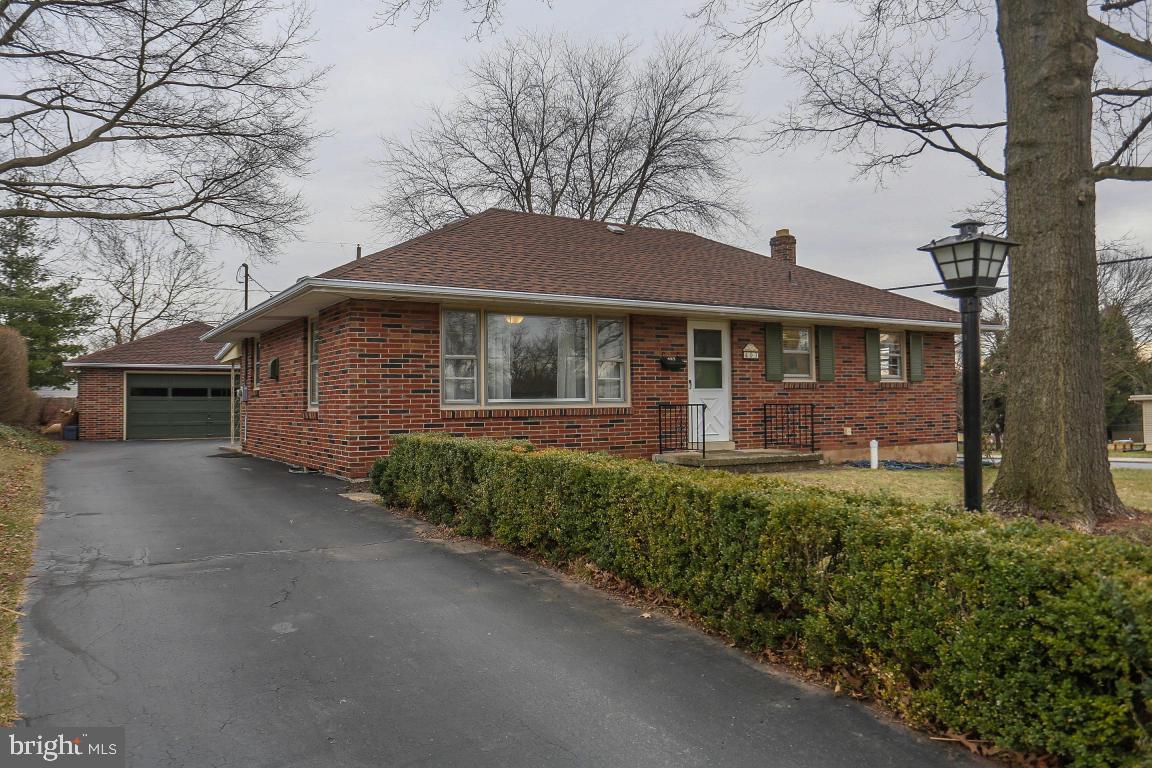 Rancher in Etown boro with 2 car garage and covered patio overlooking nice backyard. 2013 roof on home and 2017 roof over garage. Central air and recently refinished hardwood floors. Easy commute to Rt. 283.